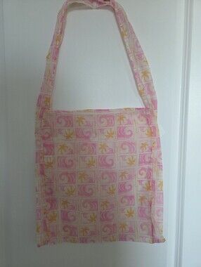 Free people Women’s Pink & Orange Summer Shoulder Tote Bag MEDIUM